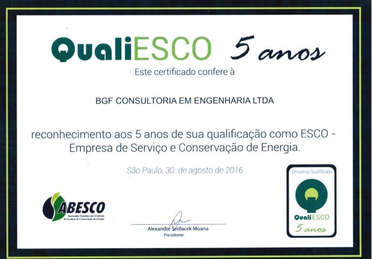 Certifcado QualiESCO